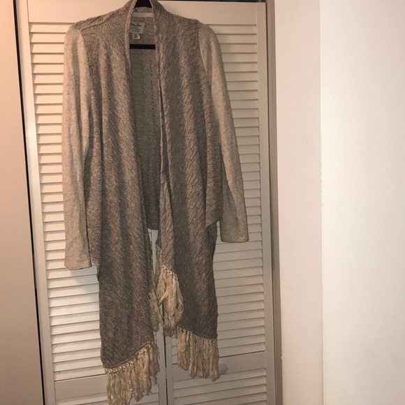 🔥Lucky brand Lotus tassel cardigan🔥🔥🔥🔥 - Picture 2 of 5